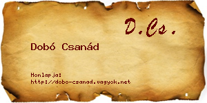 Dobó Csanád névjegykártya