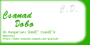 csanad dobo business card